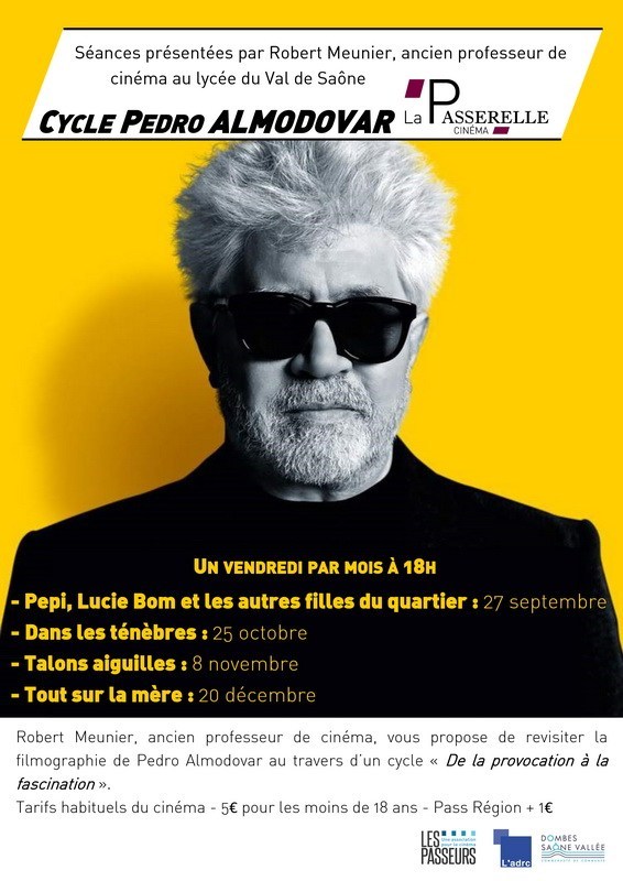 Prochaines séances du cycle Pedro Almodovar à  la passerelle